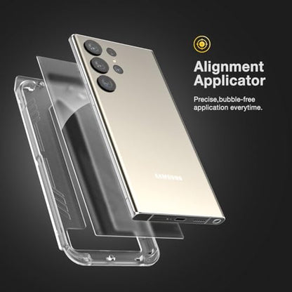 magglass Matte Screen Protector for Samsung Galaxy S24 Ultra, Anti Glare Tempered Glass Guard (Easy Applicator Included) - style: Matte