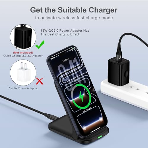 for Pixel 10A Wireless Charger Stand Fast Charging Desk for Google Pixel 10 - color: Black