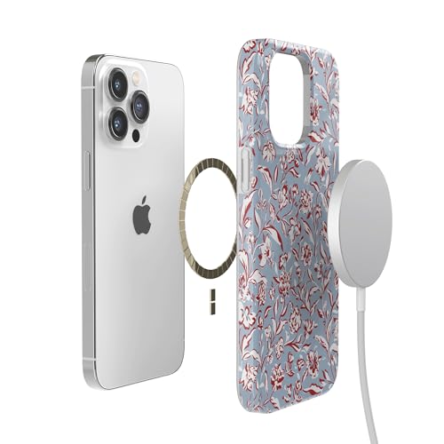 Casely iPhone 14 Pro Case | Coastal Carolina | Painted Flowers | Compatible with MagSafe | Classic Ultra Thin Design - color: Coastal Carolina | Painted Flowers, size: Iphone 14 Pro