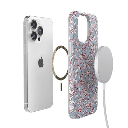 Casely iPhone 14 Pro Case | Coastal Carolina | Painted Flowers | Compatible with MagSafe | Classic Ultra Thin Design - color: Coastal Carolina | Painted Flowers, size: Iphone 14 Pro