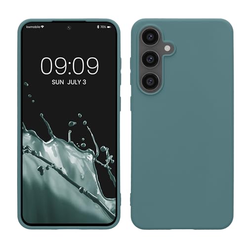 kwmobile Case Compatible with Samsung Galaxy S24 FE Case - Soft Slim Protective TPU Silicone Cover - Arctic Night - color: Arctic Night, size: Galaxy S24 FE