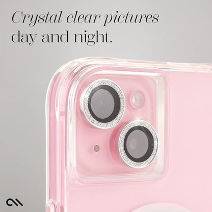 Case-Mate Camera Lens Protector with Twinkle Rings for iPhone 15 / iPhone 15 Plus - Double Tempered Glass - Durable, Anti-Scratch - Ultra HD View w/Night Shooting, Bling, Case Friendly, Easy Install - size: iPhone 15 / iPhone 15 Plus