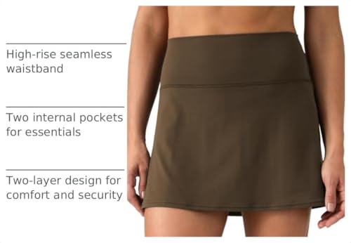 Colorfulkoala Dreamlux Tennis Skirts - color: Cocoa, size: X-Small