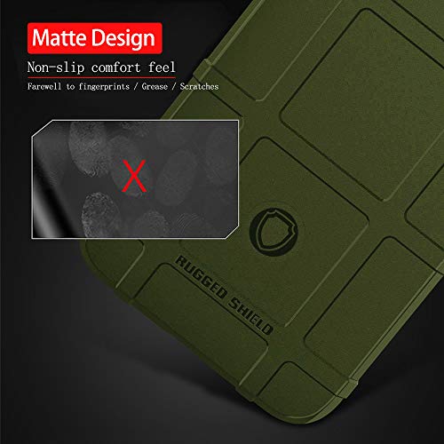 for iPhone Xs/X case, (Rugged Shield Series) TPU Thick Solid Armor Tactical Protective Cover Case for iPhone Xs/X (5.8 inches) - Army Green - color: Army Green