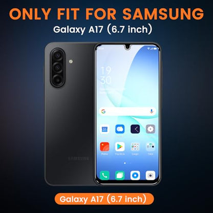 3+3 Pack for Samsung Galaxy A17 5G Privacy Screen Protector with Camera Lens Protector, Anti-Spy Tempered Glass Film, 9H Hardness, Anti-Scratch, Touch Sensitive - size: Galaxy A17