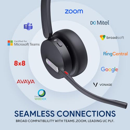 Yealink WH64 Mono Hybrid Wireless Headset with Mic DECT Dongle & Bluetooth - style: WH64 Hy-Mono with Stand