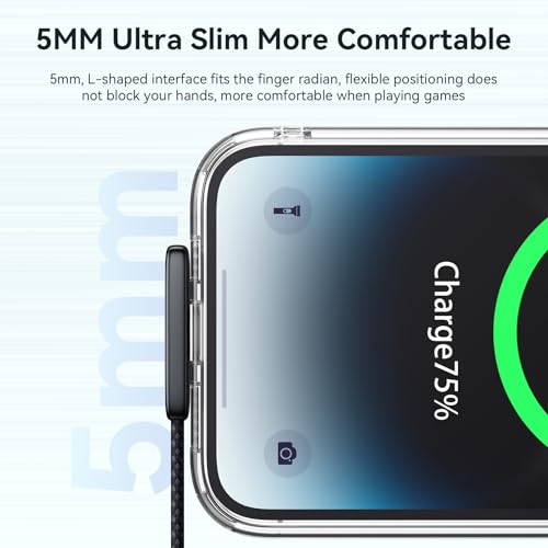 mcdodo 6FT USB to Lightning Cable 90 Degree Right Angle USB-A to Lightning Charging Cable with LED Indicator Light Compatible with iPhone 14 13 12 11/Pro/ProMax/Plus, iPad, AirPods, iTouch - color: USB-A to Lightning