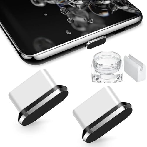 USB Type C Anti Dust Plug 2 Pack USBC Charging Port Cover Plugs Protector