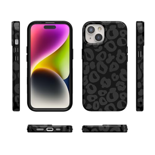 Casely iPhone 15 Plus Case | Into the Wild | Black Leopard | Compatible with MagSafe | Classic Ultra Slim Design - color: Into the Wild | Black Leopard