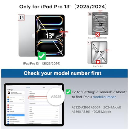 SPARIN 2+2 Pack Screen Protector for iPad Pro 13 Inch M5/M4 [2025/2024] | Camera Lens Protector+Tempered Glass with Alignment Frame for ipad pro 13 8th/7th Gen, Case Friendly/Apple Pencil Pro support - size: iPad Pro 13 inch 7th/8th