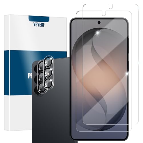 Galaxy S26 Plus Screen Protector + Camera Lens Protector, [2 +2 Pack] [Ultrasonic Fingerprint Unlock] Full Coverage Tempered Glass Screen Protector For Samsung Galaxy S26 Plus / S26+ - size: Galaxy S26 Plus