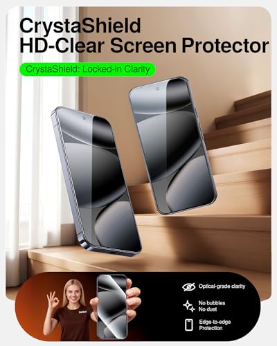 SMARTDEVIL 3 Pack Tempered Glass for Google Pixel 10Pro XL Screen Protector | Military-Grade Shatterproof Protection, Fingerprint Unlock Compatible, Fast & Easy Installation, Case Friendly Design - size: Pixel 10 Pro XL