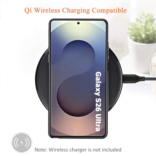 Wireless Charging Case for Galaxy S26 Ultra , Upgraded 12000mAh Rechargeable Portable Charging Case Compatible with Galaxy S26 Ultra (6.9 inch) with Carplay Extended Battery Pack Charger Case (Black) - size: Galaxy S26 Ultra -12000mAh