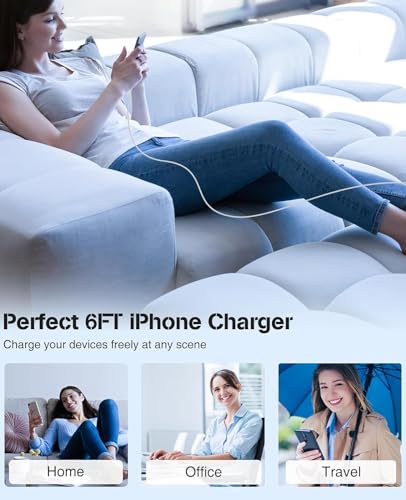 [Apple MFi Certified] USB C to USB C Cable for iPhone 17 Fast Charger Woven - size: [6.6/6.6/6.6] FT