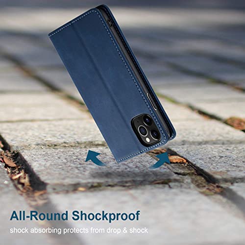 japezop Compatible with iPhone 11 Pro Case Wallet with [RFID Blocking] Credit Card Holder, Leather Flip Book Phone Case for iPhone 11 Pro(Blue) - color: Blue, size: iPhone 11 Pro 5.8 Inch