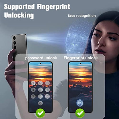 [2+2 for Samsung Galaxy S24 Ultra Screen Protector Privacy 6.8 inch [Not Glass], [Fingerprint Enabled] Flexible Soft TPU Anti-Spy Film - size: S24 Ultra