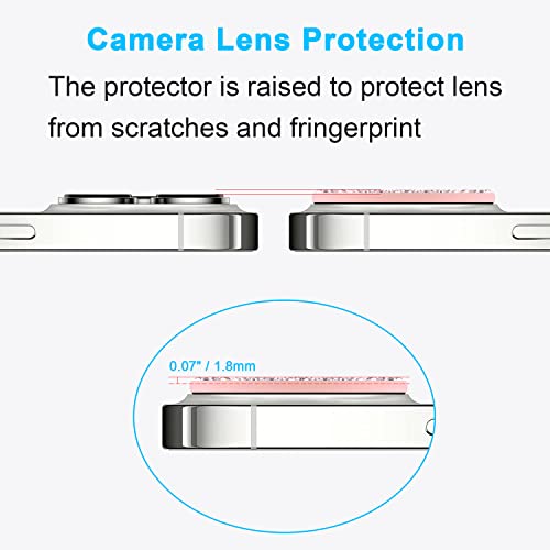 Wisdompro [2 Pack] Bling Camera Lens Protector for iPhone 13 Pro Max/13 Pro - size: for iPhone 13 Pro Max & 13 Pro