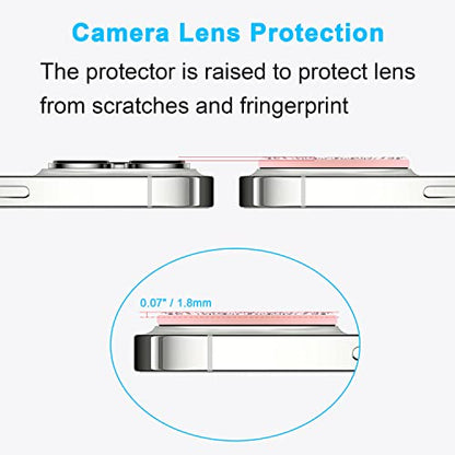 Wisdompro [2 Pack] Bling Camera Lens Protector for iPhone 13 Pro Max/13 Pro - size: for iPhone 13 Pro Max & 13 Pro