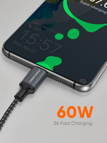 CableCreation USB C to USB C Cable 2-Pack 0.5FT, Type C Fast Charging Cable - size: 0.5FT 2-Pack, style: C to C