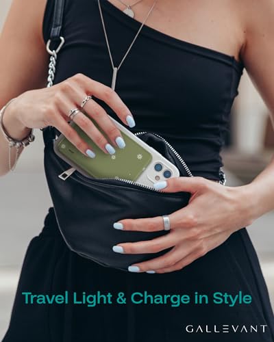 Magcharge 5000mAh Magnetic Wireless Power Bank – MagSafe Compatible Portable Charger with Kickstand & Dual USB-C Ports – Slim Fast Charging Battery Pack for iPhone & Samsung Galaxy - Daisy