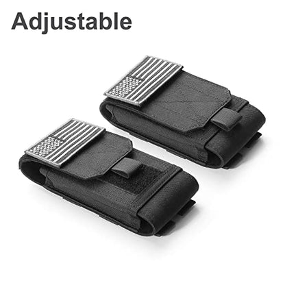 Urvoix MOLLE Cell Phone Pouch, Tactical Belt Phone Holster with Patches | Heavy Duty Case Fits MOLLE Backpacks, Vests & Gear for Outdoor EDC, Nylon Phone Bag for iPhone 17 16 15 14 13 12 Pro Max - color: w/ Patch