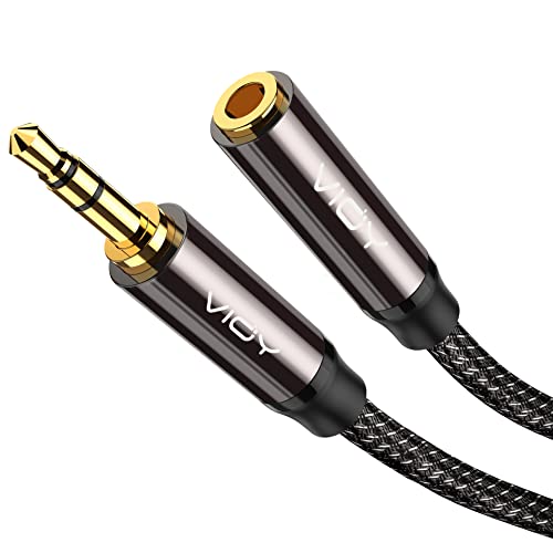 VIOY Headphone Extension Cable 6 FT, 3.5mm Male to Female Braided Aux Cord - size: 6FT