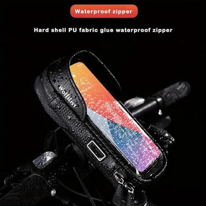 WOLFILIST Phone Holder for Bike/E-Bike, Bicycle Handlebar/Top Tube Bag