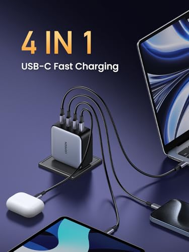 UGREEN Nexode 100W GaN USB C Charger, 4-Port Fast Wall Charger