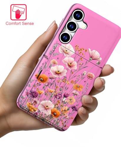for Samsung Galaxy S24 / S25 Case - Pink Nice Flowers - color: Pink Nice Flowers