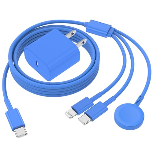 QZIIW 20W Apple Watch Charger,Apple Watch Magnetic Fast Charger USB C Cable - color: Blue
