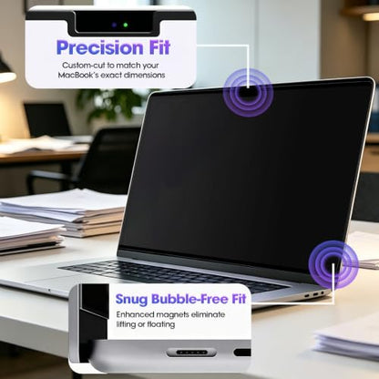 Anti-Spy Removable Shield for MacBook Air 13/13.6 (2022-2026 M2-M5), Magnetic Privacy Screen with 60° Blackout, Perfect for Open Desk Area - size: MacBook Air 13.6/13 Inch (2022-2026, M2, M3, M4)