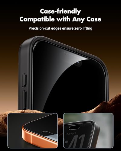 UNBREAKcable Privacy Screen Protector for iPhone 17 Pro Max - 3 Pack - size: iPhone 17 Pro Max