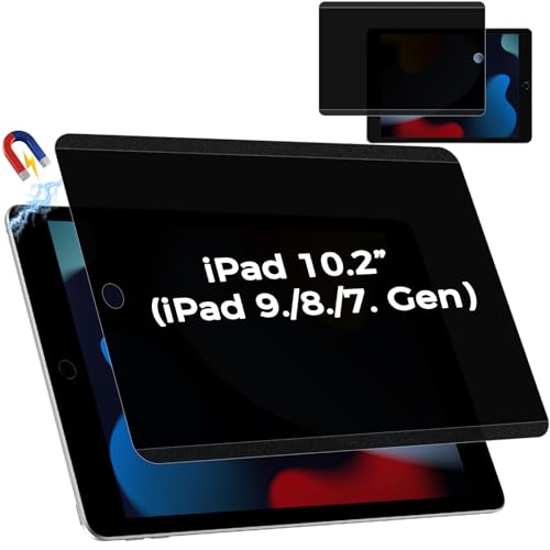 4-Way Magnetic Privacy Screen For iPad 10.2 Inch 9th Gen - color: 360 Magentic Privacy Screen, size: iPad 9th Gen 10.2"