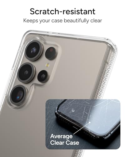 ZAGG Crystal Palace Samsung Galaxy S25 Ultra Case with Kickstand - Crystal Clear, 13ft Drop Protection, Anti-Yellowing, Graphene Reinforced, Wireless Charging Compatible, Anti-Scratch - size: Samsung Galaxy S25 Ultra, style: Without Snap