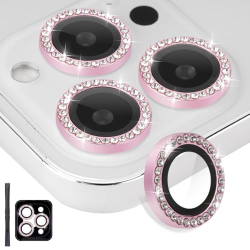 Camera Lens Protector for iPhone 16 Pro/16 Pro Max, Diamond Pink - color: Diamond Pink