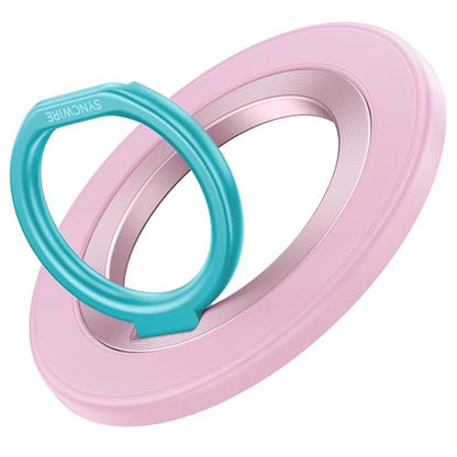 SYNCWIRE for MagSafe Phone Grip, Magnetic Phone Ring Holder - color: Pearl Pink
