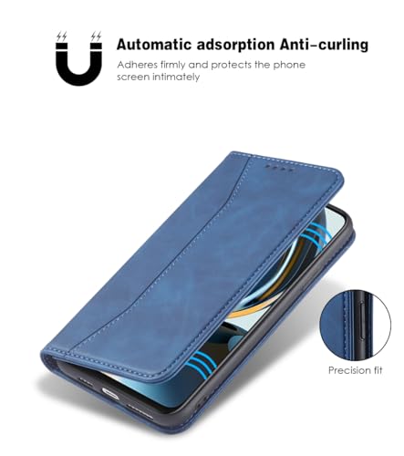 Asuwish Flip Wallet Phone Case for OnePlus Nord N30 5G/CE 3 Lite with Tempered Glass Screen Protector Magnetic Closure Folio Cover Credit Card Holder Slot Stand Oppo K11x/One Plus 1 1+ N 30/CE3 Blue - color: Blue