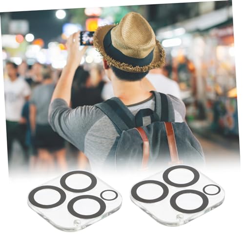 Uonlytech 5pcs Diamond Camera Lens Protector Films for Pro Scratch Resistant Finger Easy to Clean Fit for Mobile Lens Protection
