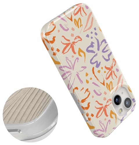 Casely iPhone 15 Plus Case | Hibiscus Blooms | Hawaiian Floral | Compatible with MagSafe | Classic Ultra Slim Design - color: Hibiscus Blooms | Hawaiian Floral