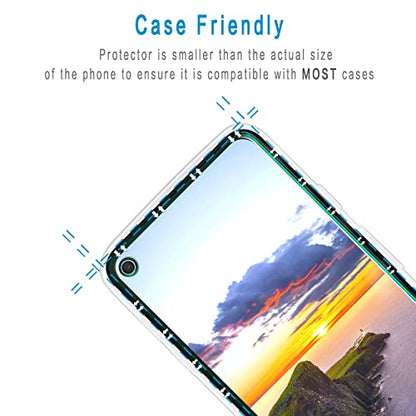 2 Pack Screen Protector for Google Pixel 4a 5G Tempered Glass Film - color: Clear-Google Pixel 4a 5G