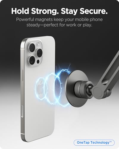 Spigen MagSafe Mount OneTap MagFit Adjustable and Flexible Phone Holder - size: Phone Holder Clamp Stand
