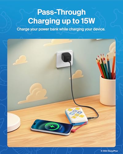 Belkin Disney Toy Story 5 10000mAh 20W USB C Power Bank, Portable Charger - color: Toy Story, style: 10K mAh