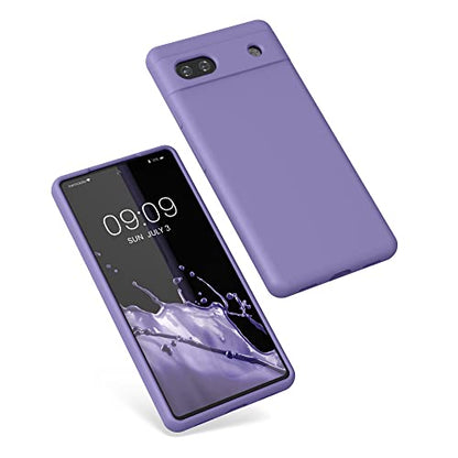 kwmobile Case Compatible with Google Pixel 6a Case - TPU Silicone Phone Cover with Soft Finish - Violet Purple - color: violet purple, size: Pixel 6a