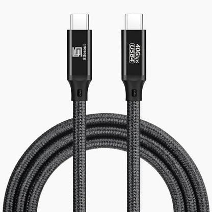 Elfesoul USB C to USB C Cable, 4.0 USB-C Cable 6.6ft, 240W, 8K HD, 40 Gbps - size: 6.6ft