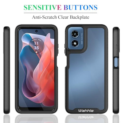 Compatible with Moto G 5G 2024 Case, Built in Screen Protector Full Body Shockproof Slim Fit Bumper Protective Phone Cover for Men Women-Black - size: Moto G 5G 2024 Case