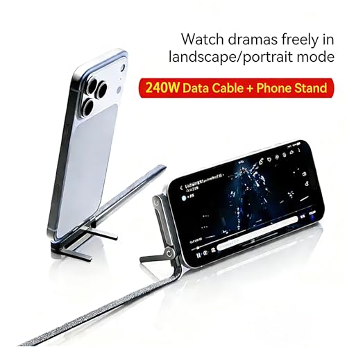 2-in-1 Invisible Stand Charger Cable