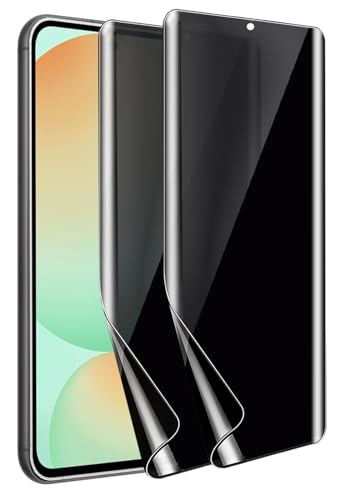 2 Pack for Samsung Galaxy S24FE Privacy Screen Protector [Not Glass], Anti-Spy Flexible TPU Film HD Ultra-Thin Bubble Free Case Friendly Full Coverage Hydrogel Film for S24FE 6.7-inch