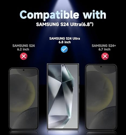 MAGIC JOHN 2 Pack for Samsung Galaxy S24 Ultra Privacy Screen Protector
