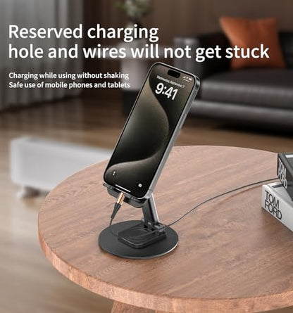 360° Rotating Cell Phone Stand for Desk - size: K39B-Black