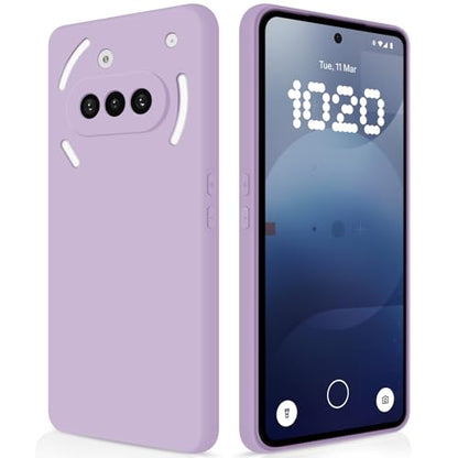 GiiYoon Silicone Case for Nothing Phone 3a, Purple - color: Purple, size: Nothing Phone 3a